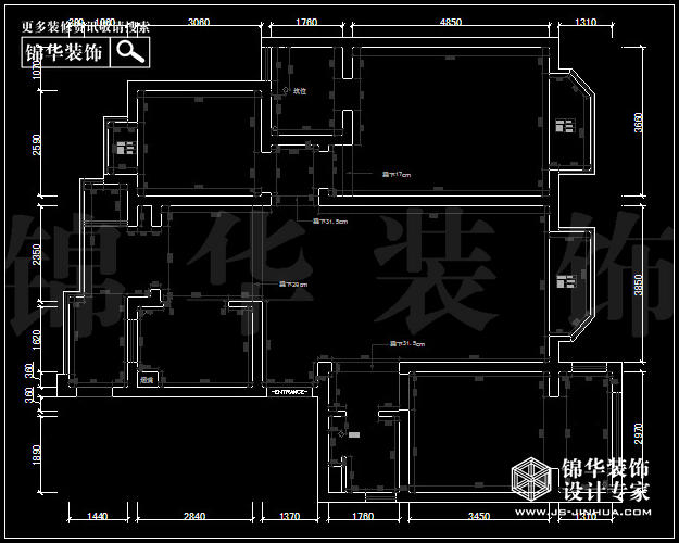 五礦御江金城A2戶(hù)型140平米  戶(hù)型